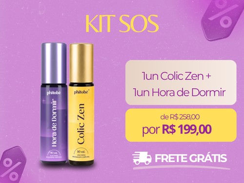 Kit SOS — 1un Colic Zen + 1un Hora de Dormir por R$ 199,00 com frete grátis